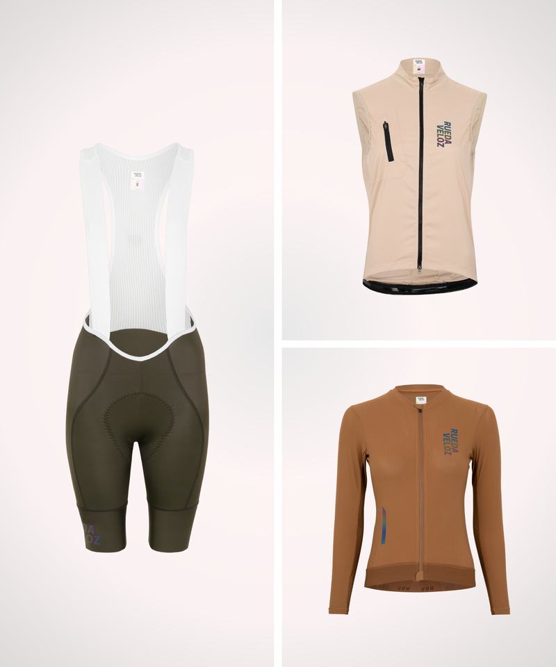 DAMEN BUNDLE: GILET + LANGARM-JERSEY + Bibs