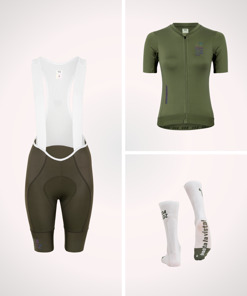 Damen-Bundle: Bibs + Kurzarmtrikot + Socken